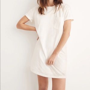 Madewell White Tee Shirt Dress